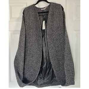 Leon Max Limited Edition Wool Metallic Tweed Cape